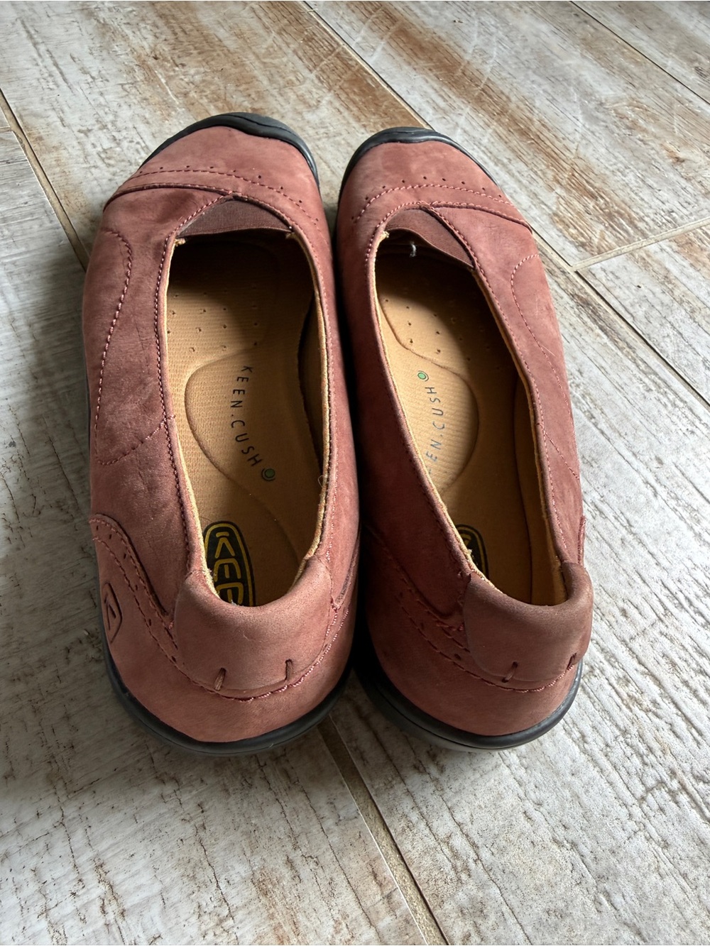 Keen Sterling City Mary Jane Slip On Loafers Brown Rust Suede Women's Size 10 - Picture 3 of 5